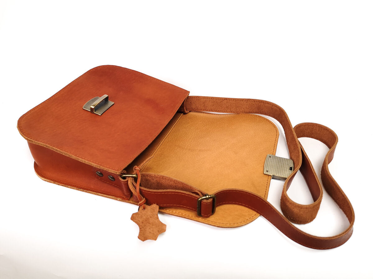 Saddle bag L Light brown