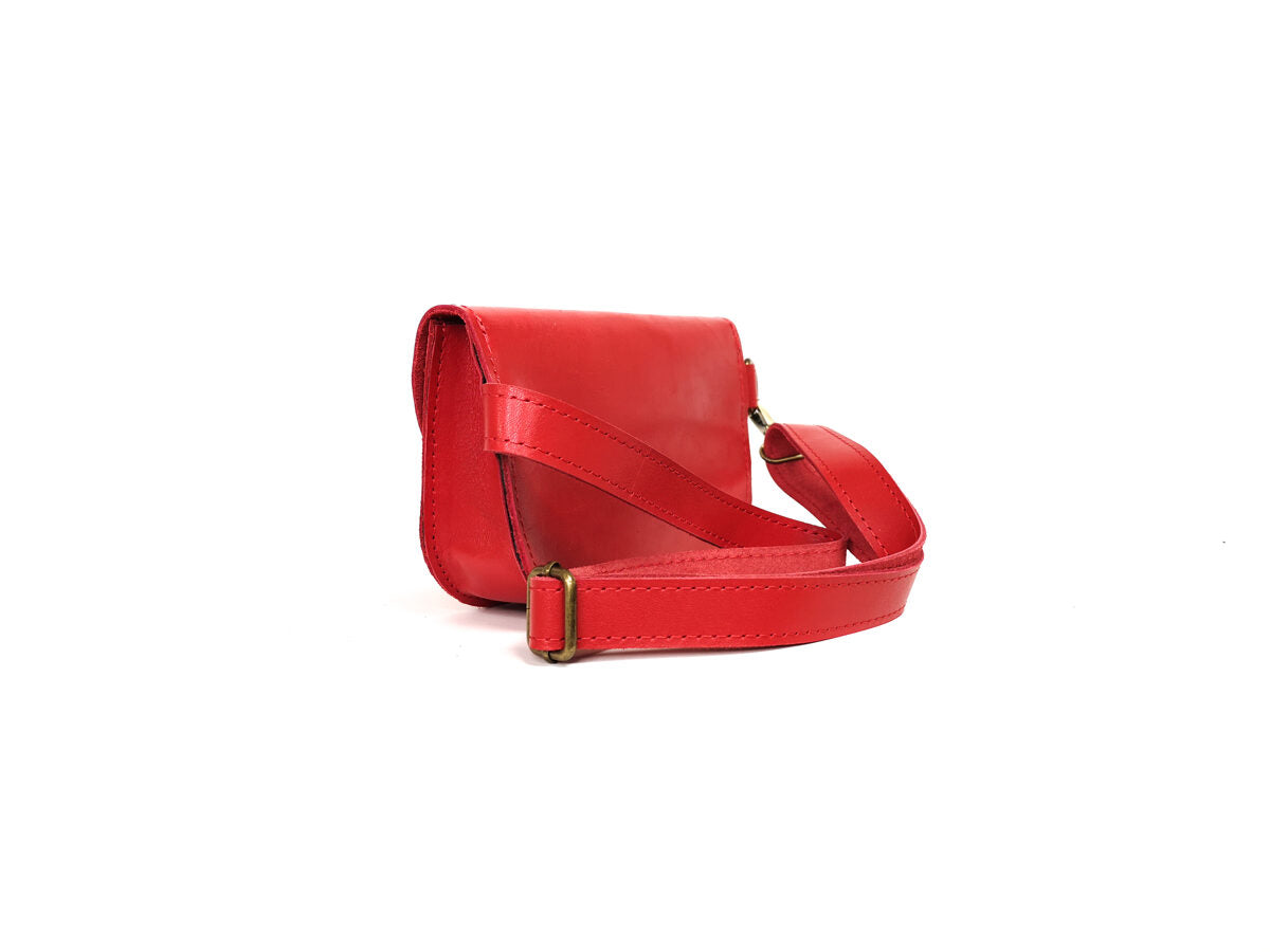 Saddle belt bag Red