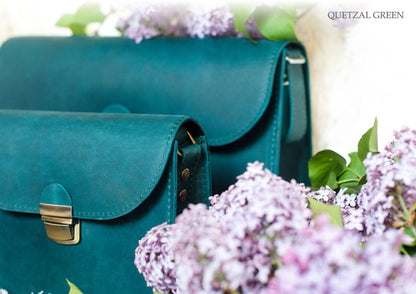 Saddle bag L Quetzal green